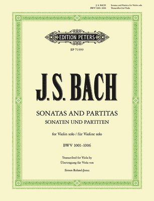 bokomslag Sonatas and Partitas for Violin Solo BWV 1001-1006 (Transcribed for Viola)
