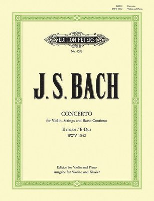 Violin Concerto in E Bwv 1042 (Edition for Violin and Piano) 1