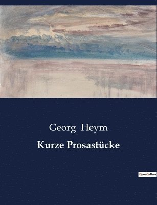 bokomslag Kurze Prosastücke