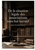 Jules Van Den Heuvel - De la situation légale des associations sans but lucratif, Häftad