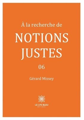 bokomslag À la recherche de notions justes