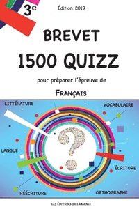 bokomslag Brevet - 1500 quizz pour préparer l'épreuve de Français: Edition 2019