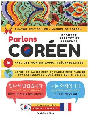 Fandom Media - Parlons Coréen - Avec Des Fichiers Audio Téléchargeables, Häftad