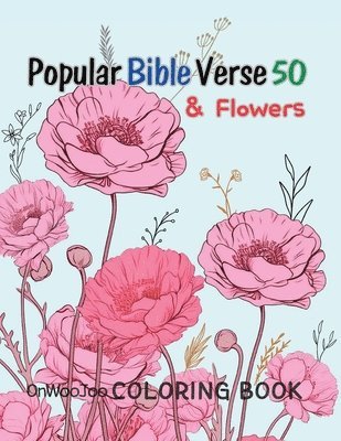 bokomslag Popular Bible Verse 50 & Flower Coloring Book