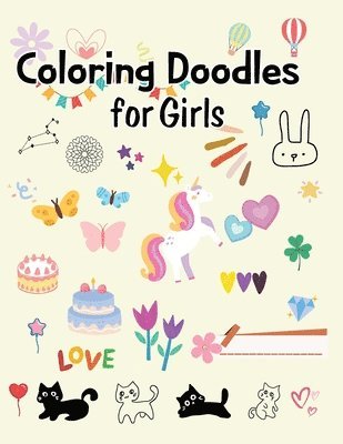bokomslag Coloring Doodles for Girls