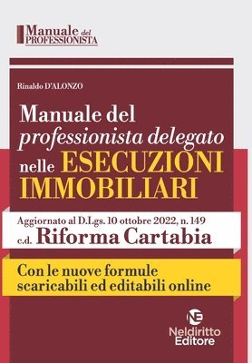 bokomslag Manuale del professionista delegato nelle esecuzioni immobiliari