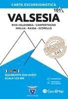 bokomslag Valsesia sud-ovest. Riva Valdobbia, Campertogno, Mollia, Rassa, Scopello 1:25.000