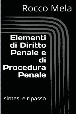 bokomslag Elementi di Diritto Penale e di Procedura Penale