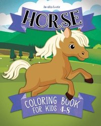 bokomslag Horse coloring book for kids ages 4-8