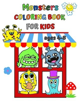 bokomslag Monsters Coloring Book for Kids ages 4-8