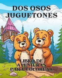 bokomslag Libro para colorear Aventuras con dos osos juguetones