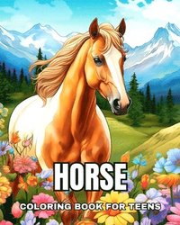 bokomslag Horse Coloring Book for Teens