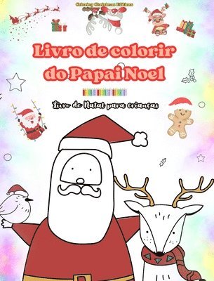 bokomslag Livro de colorir do Papai Noel Livro de Natal para crianas Adorveis desenhos de inverno e Papai Noel para curtir