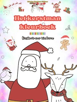 bokomslag Het kerstman kleurboek Kerstboek voor kinderen Schattige winter- en kerstmantekeningen om van te genieten