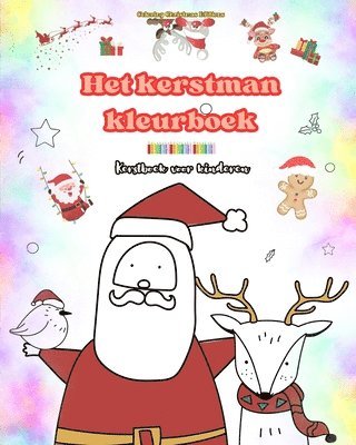 bokomslag Het kerstman kleurboek Kerstboek voor kinderen Schattige winter- en kerstmantekeningen om van te genieten