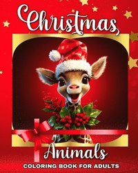 bokomslag Christmas Animals Coloring Book for Adults