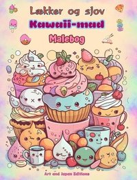 bokomslag Lkker og sjov Kawaii-mad Malebog Sde kawaii-designs til madelskere