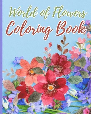 bokomslag World of Flowers Coloring Book