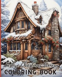 bokomslag Festive Christmas Scenery Coloring Book