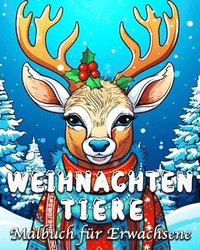 bokomslag Weihnachten Tiere Malbuch für Erwachsene