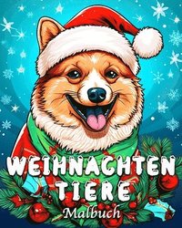 bokomslag Weihnachten Tiere Malbuch