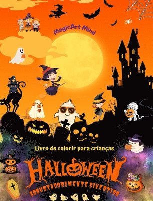 bokomslag Halloween assustadoramente divertido Livro de colorir Adorveis cenas de terror para curtir o Halloween