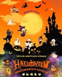 bokomslag Halloween assustadoramente divertido Livro de colorir Adorveis cenas de terror para curtir o Halloween