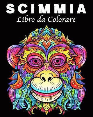 bokomslag Scimmia Libro da Colorare