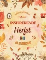 bokomslag Kleurrijke herfst Kleurboek voor kinderen Vrolijke herfsttekeningen van bossen, dieren, Halloween en nog veel meer