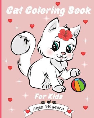 bokomslag Cat Coloring Book for Kids Age 4-8 Years