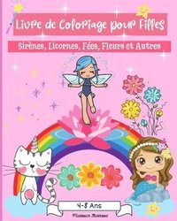 bokomslag Livre de coloriage pour filles 4-8 ans