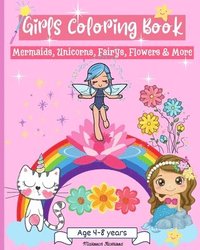 bokomslag Girls Coloring Book Age 4-8 years