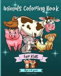 bokomslag Animals Coloring Book For Kids Ages 4-8 years