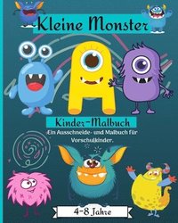 bokomslag Kleine Monster Färbung e Aktivität Buch für Kinder Alter 4-8 Jahre