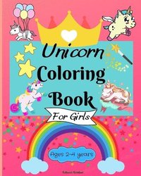 bokomslag Unicorn Coloring Book for Girls ages 2-4 years