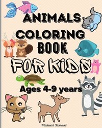 bokomslag Animals Coloring Book for Kids ages 4-9 years