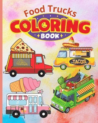 bokomslag Food Trucks Coloring Book For Kids