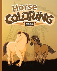 bokomslag Horse Coloring Book For Kids