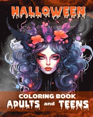 bokomslag Halloween Coloring Book for Adults and Teens