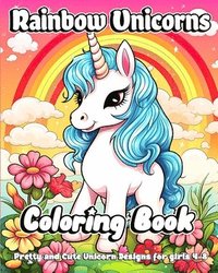 bokomslag Rainbow Unicorns Coloring Book