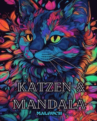 bokomslag Katzen mit Mandalas - Malbuch für Erwachsene. Wunderschöne Malvorlagen