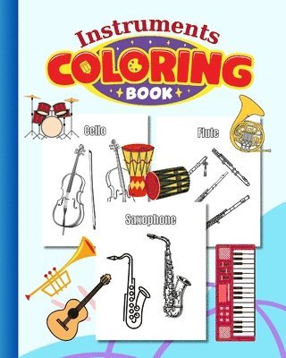 bokomslag Thy, N: Instruments Coloring Book For Kids