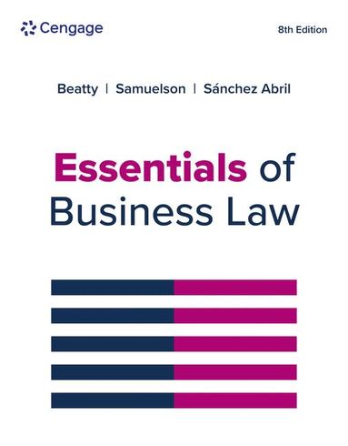 Jeffrey Beatty, Susan Samuelson, Patricia Abril - Essentials of Business Law, Häftad