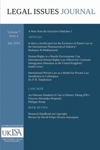 bokomslag Legal Issues Journal 7(2)