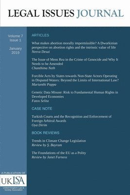 bokomslag Legal Issues Journal 7(1)