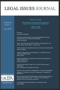 bokomslag Legal Issues Journal 8(1)