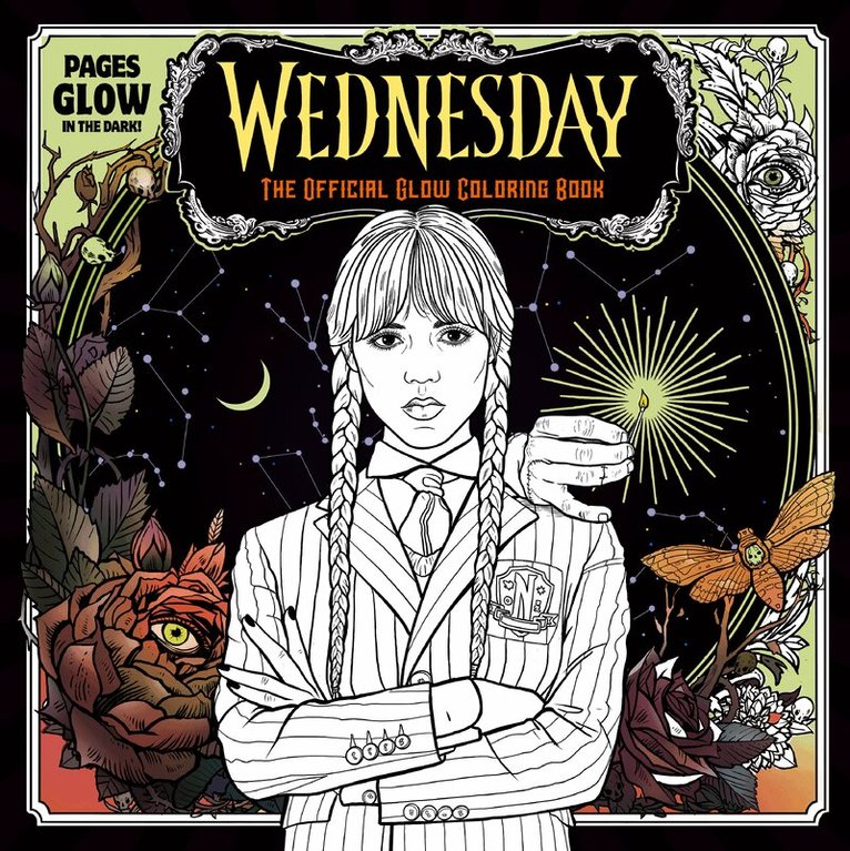 Wednesday Official Glow Coloring Book