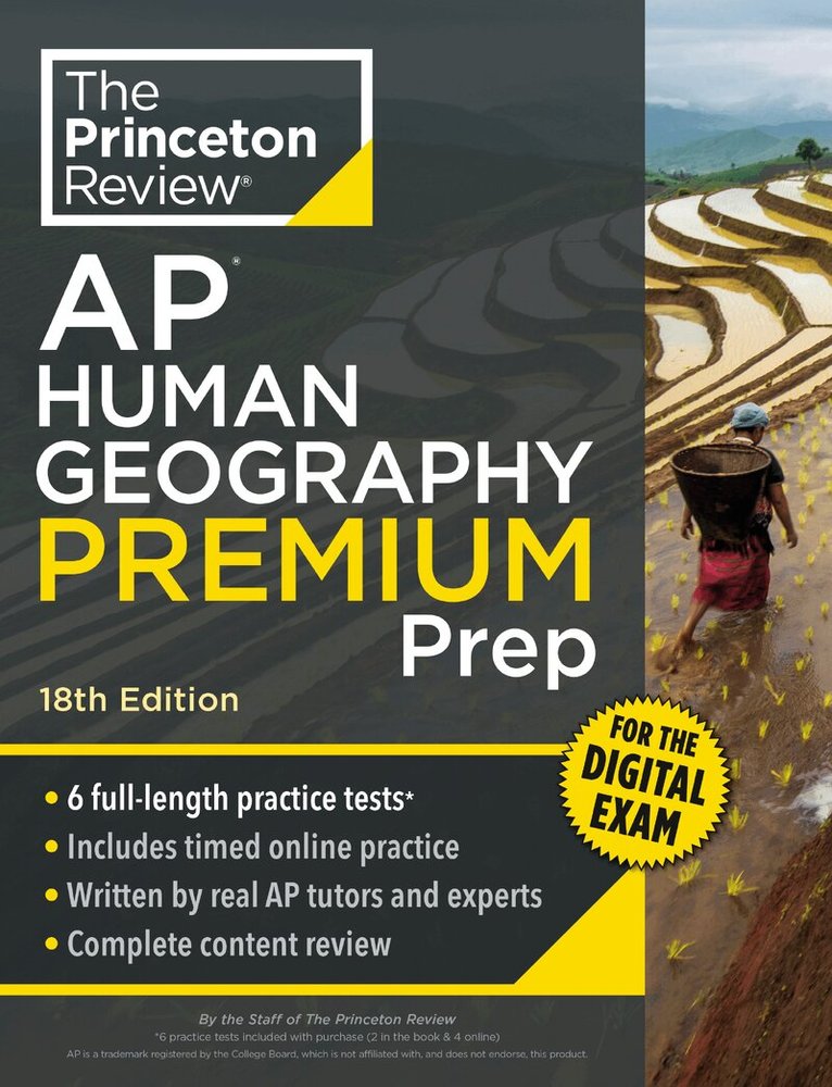 The Princeton Review - Princeton Review AP Human Geography Premium Prep, 18th Edition, Häftad. Tillgänglighet: Lägg i varukorg