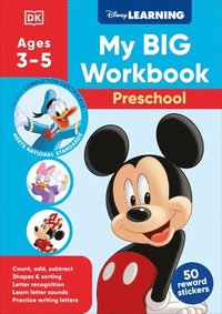 bokomslag Disney Learning Big Workbook Preschool: Math & English Workbook for Kids Aged 3-5, Curriculum-Based