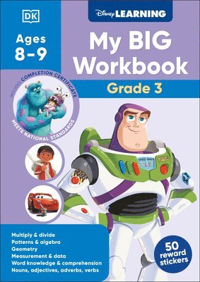 DK, Dk - Disney Learning Big Workbook Grade 3: Math & English Workbook for Kids Aged 8-9, Curriculum-Based, Häftad